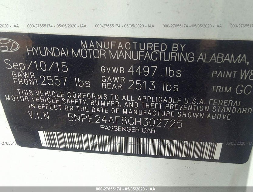 5NPE24AF8GH302725