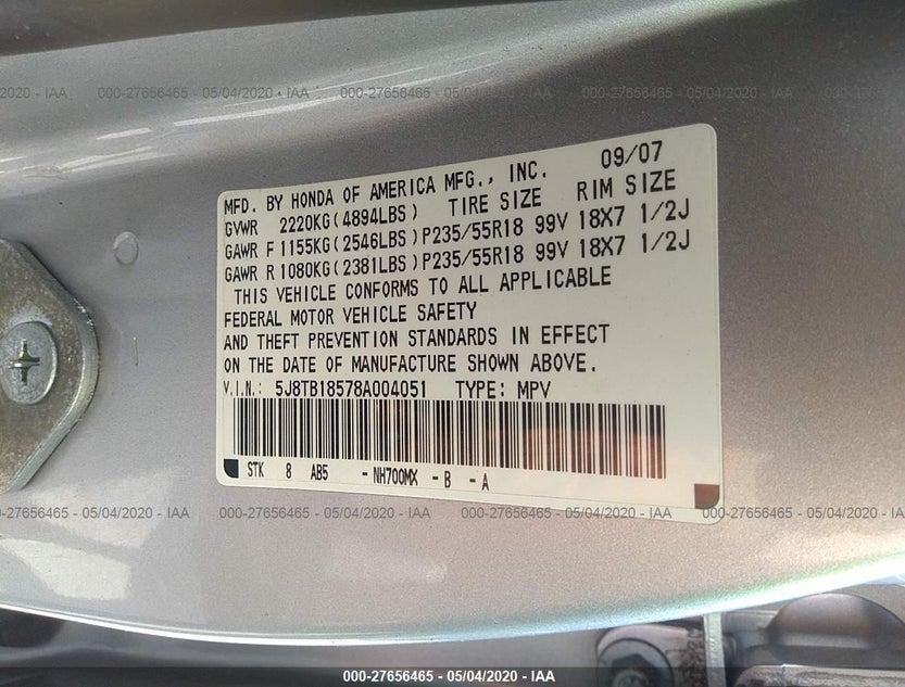 5J8TB18578A004051