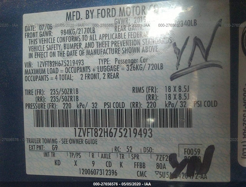 1ZVFT82H675219493
