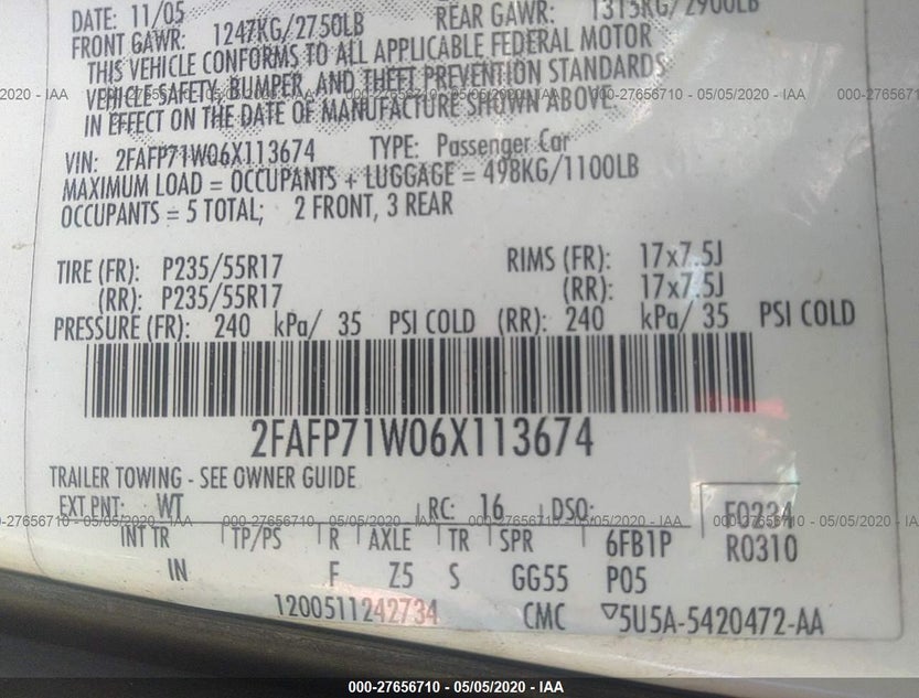 2FAFP71W06X113674