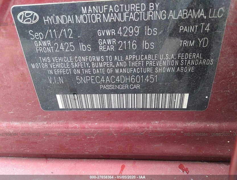 5NPEC4AC4DH601451