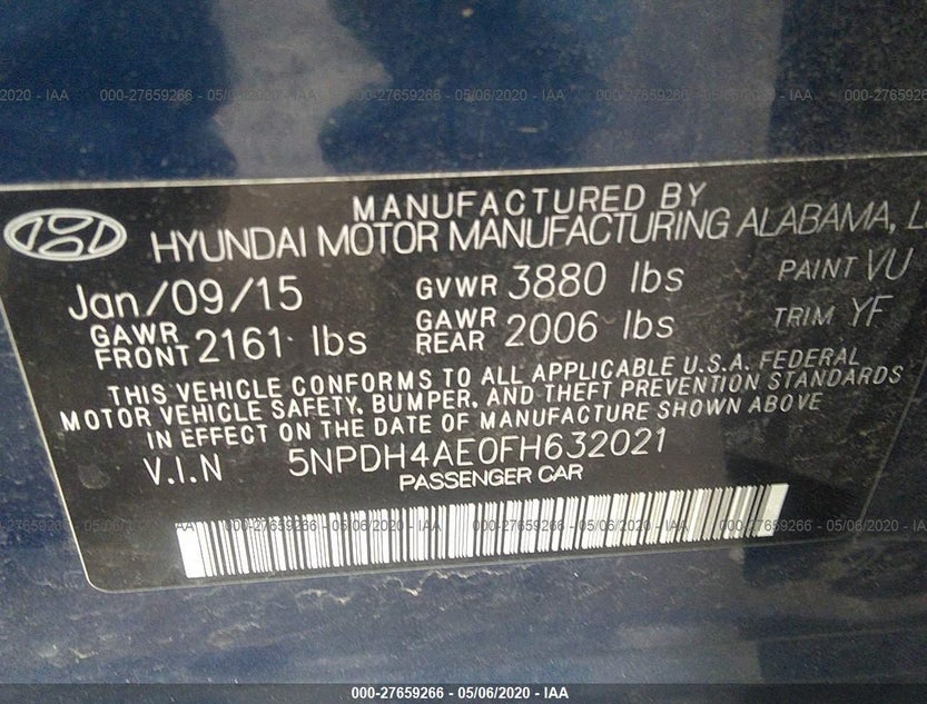 5NPDH4AE0FH632021