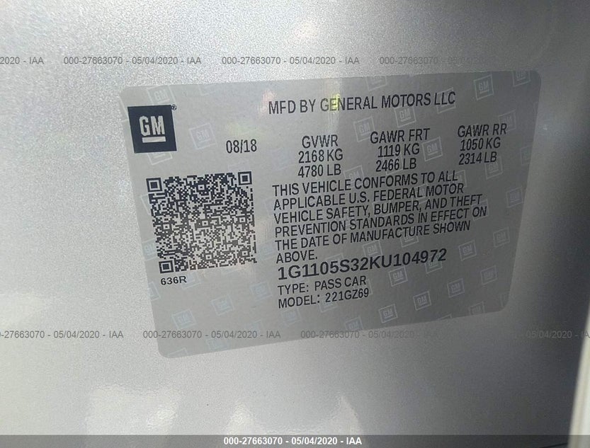 1G1105S32KU104972