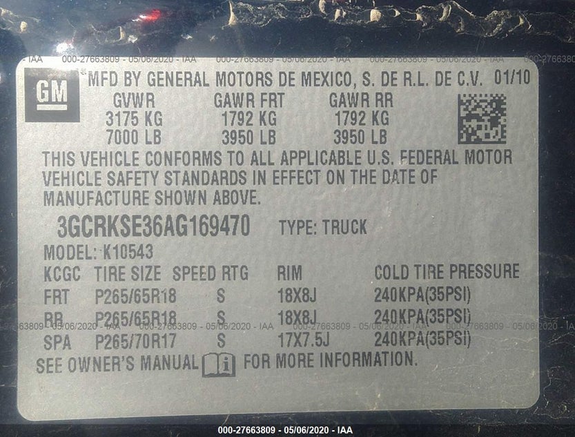 3GCRKSE36AG169470