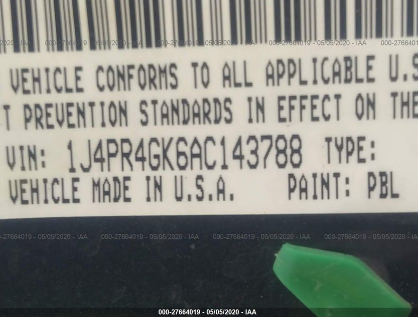1J4PR4GK6AC143788