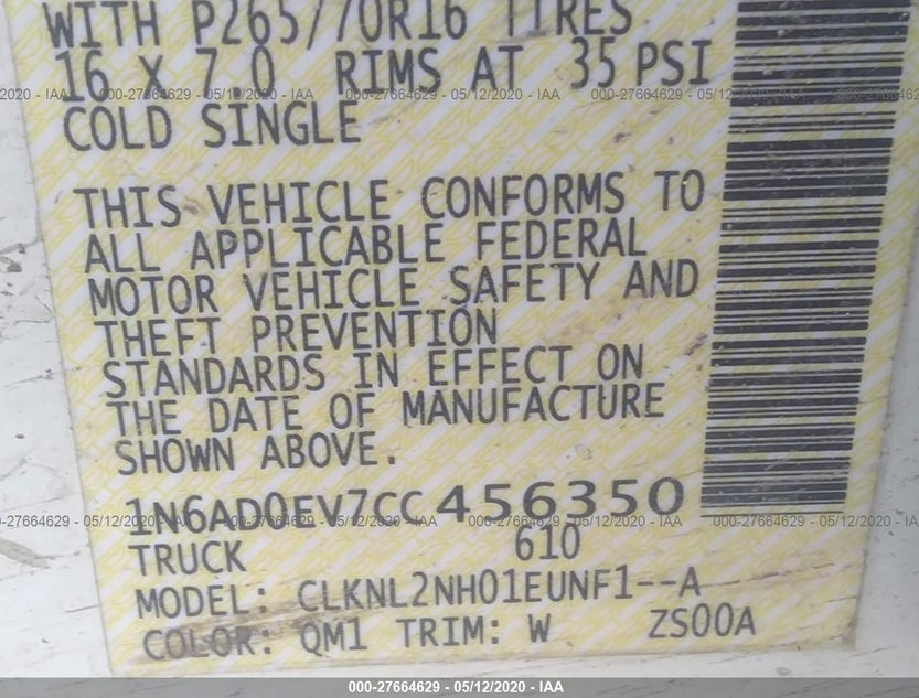 1N6AD0EV7CC456350