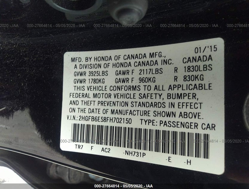 2HGFB6E58FH702150