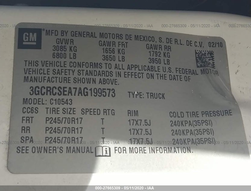 3GCRCSEA7AG199573