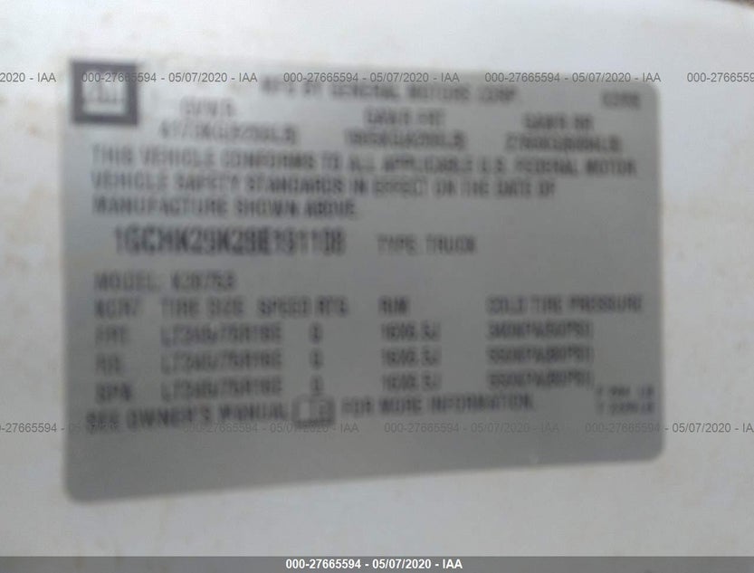 1GCHK29K28E191108