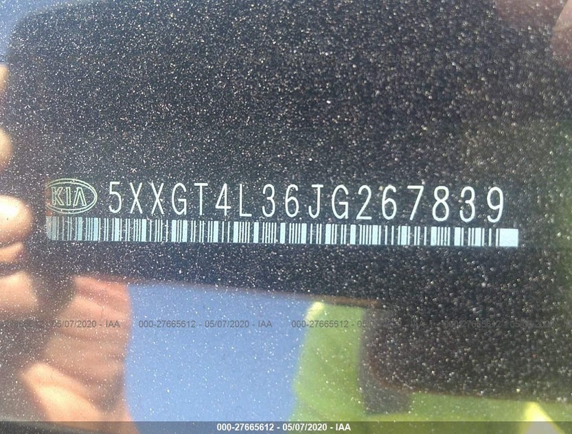 5XXGT4L36JG267839