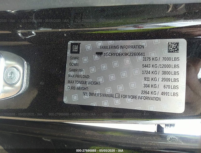 1GCRYDEK9KZ260641