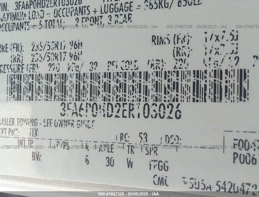 3FA6P0HD2ER103026
