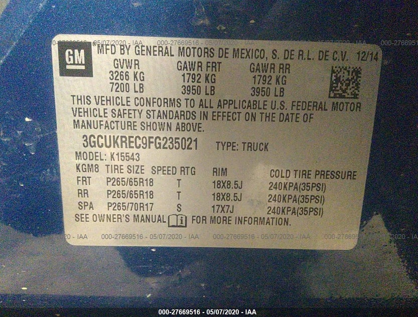 3GCUKREC9FG235021