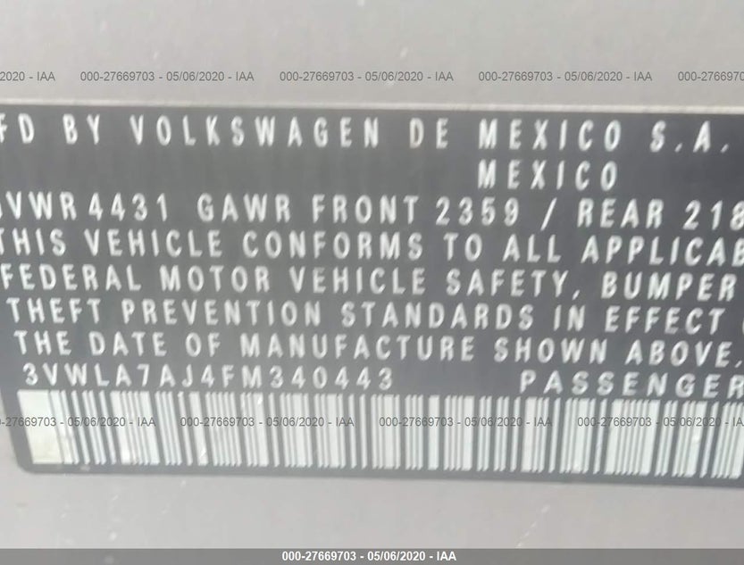 3VWLA7AJ4FM340443