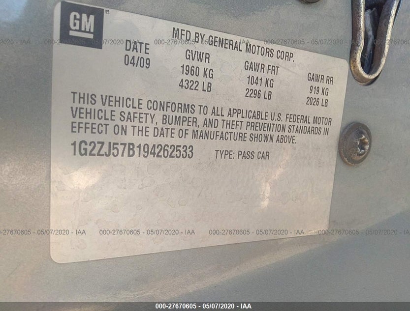 1G2ZJ57B194262533