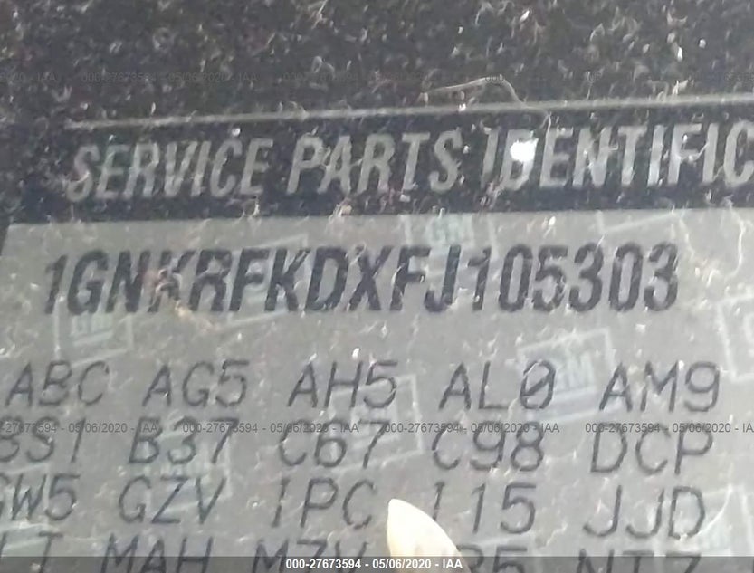 1GNKRFKDXFJ105303