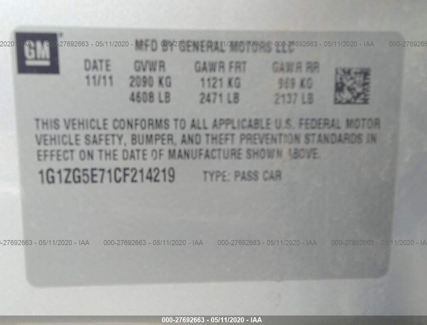 1G1ZG5E71CF214219