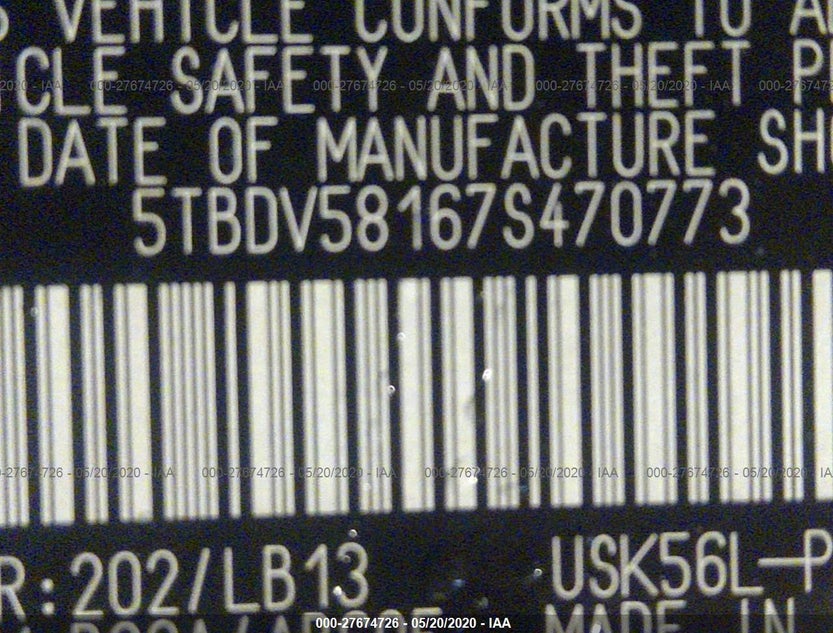 5TBDV58167S470773