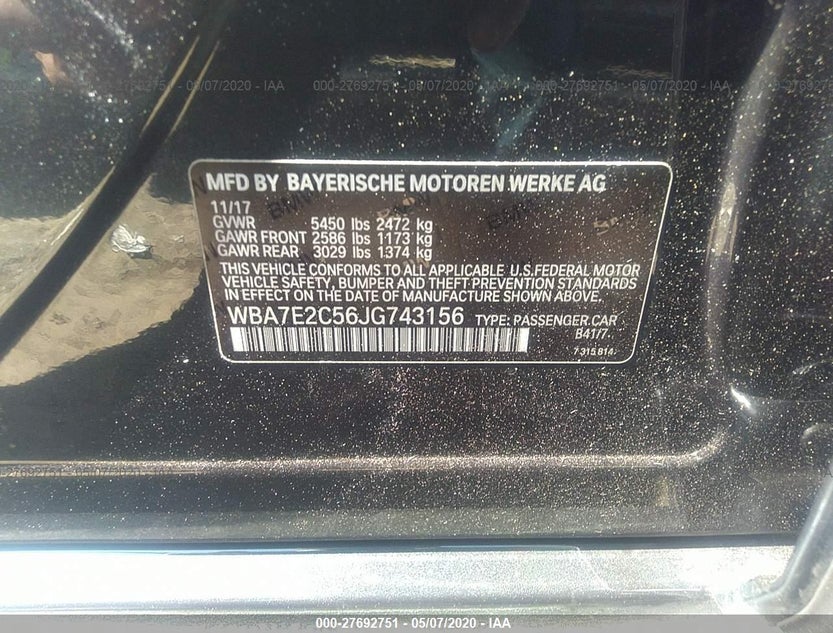 WBA7E2C56JG743156