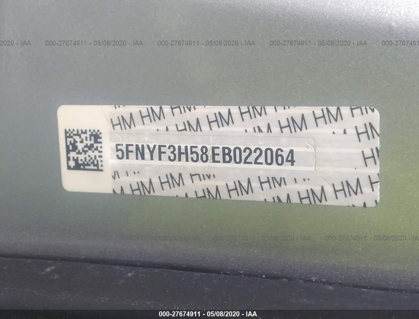 5FNYF3H58EB022064