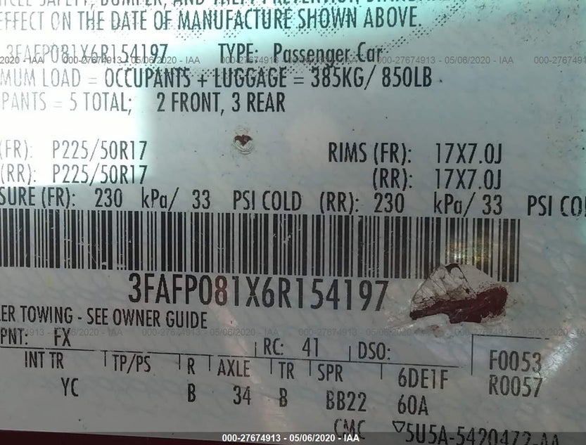 3FAFP081X6R154197