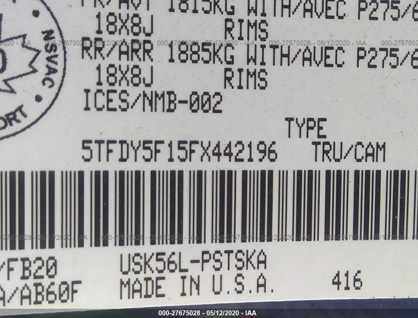 5TFDY5F15FX442196