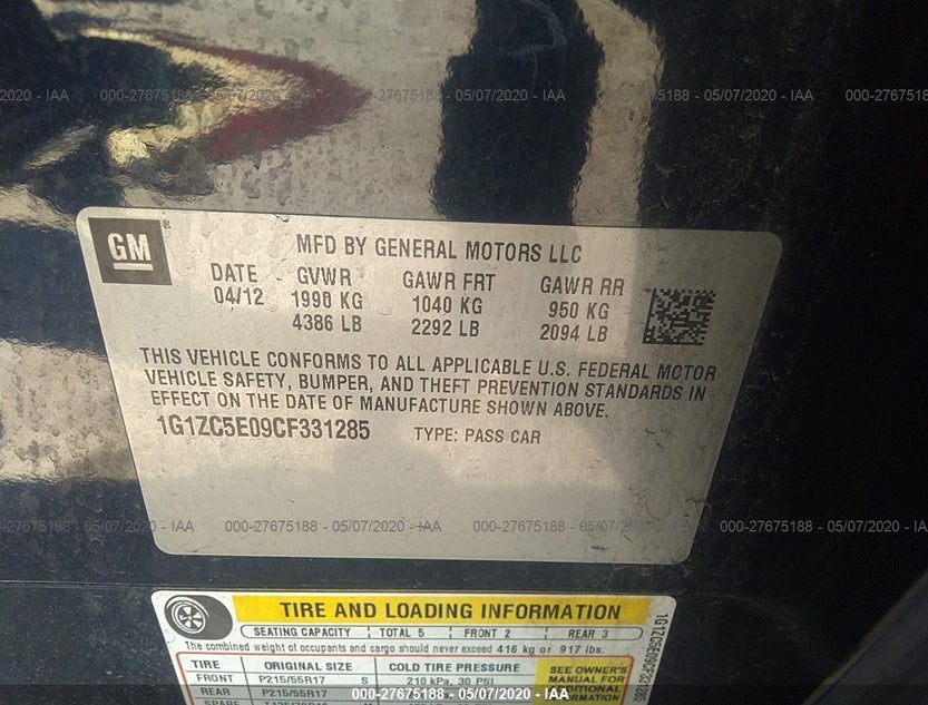 1G1ZC5E09CF331285