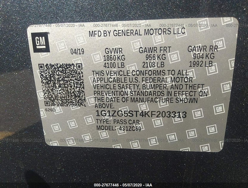 1G1ZG5ST4KF203313