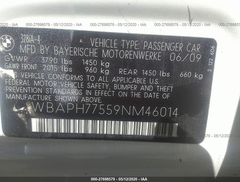 WBAPH77559NM46014