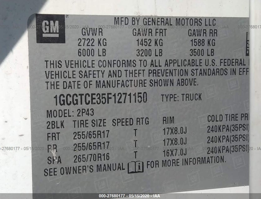 1GCGTCE35F1271150