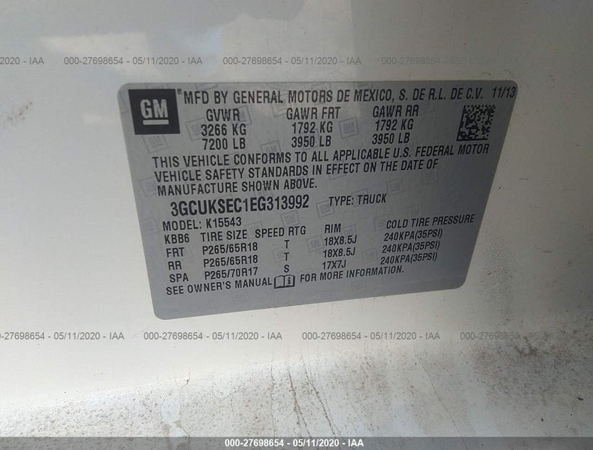 3GCUKSEC1EG313992