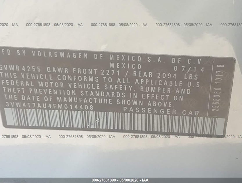 3VW4T7AU4FM014408