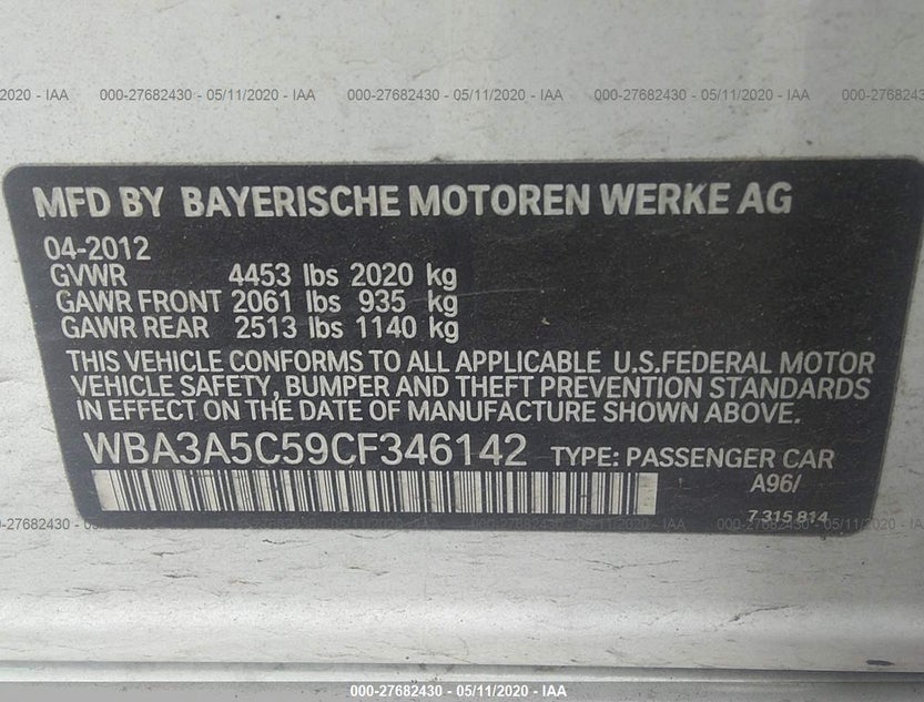 WBA3A5C59CF346142