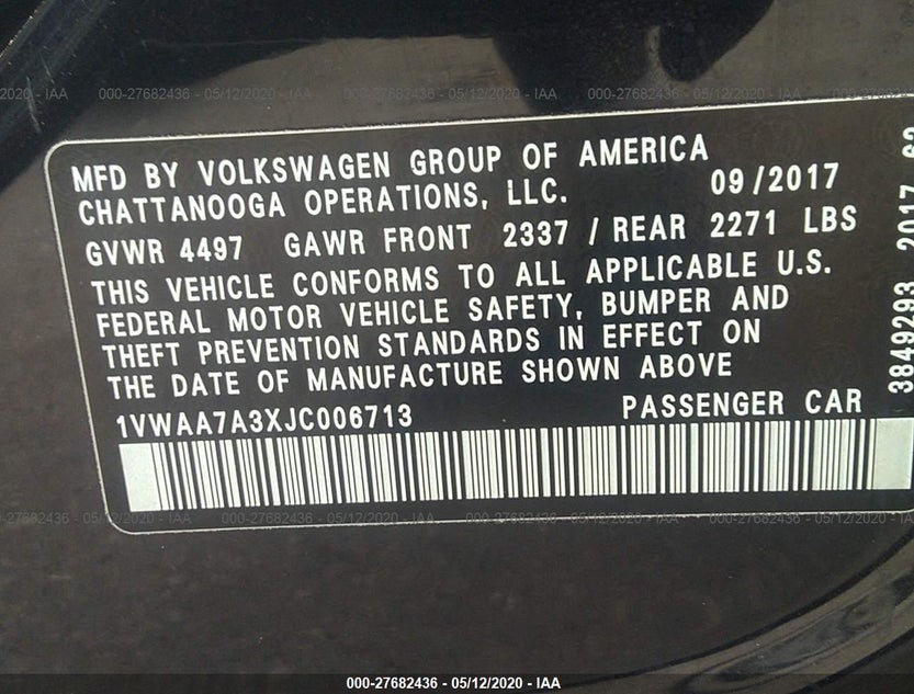1VWAA7A3XJC006713