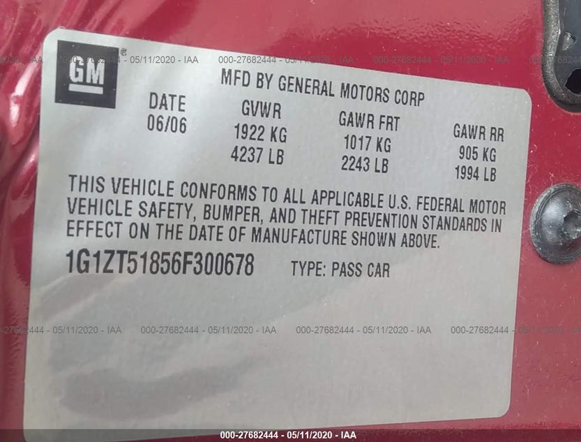 1G1ZT51856F300678