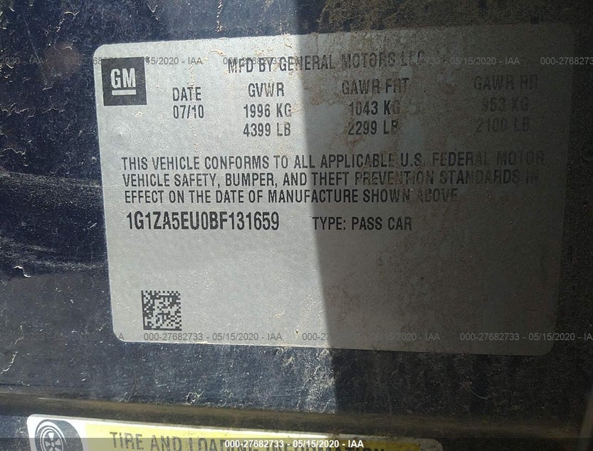 1G1ZA5EU0BF131659