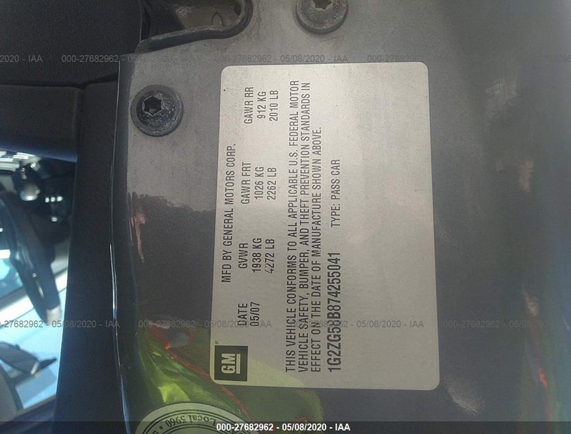 1G2ZG58B874255041