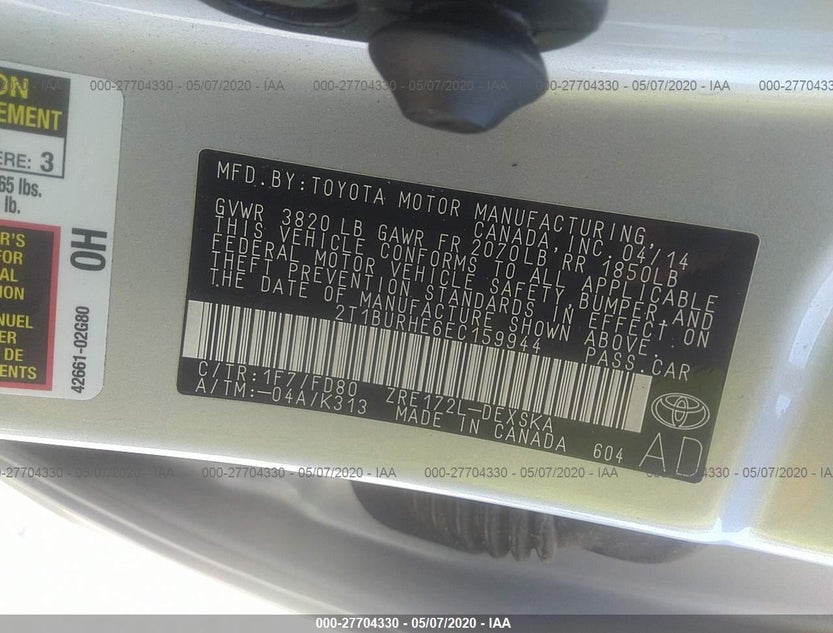2T1BURHE6EC159944