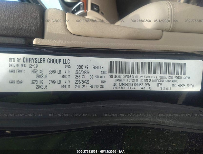 1J4RR6GT0BC605082