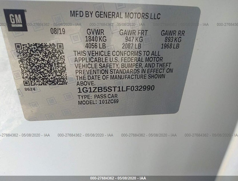 1G1ZB5ST1LF032990