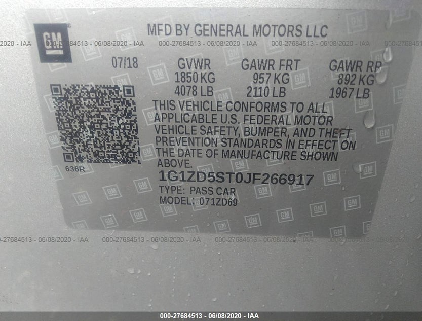 1G1ZD5ST0JF266917