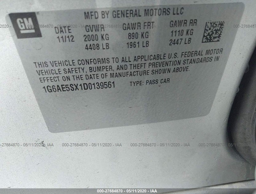 1G6AE5SX1D0139561