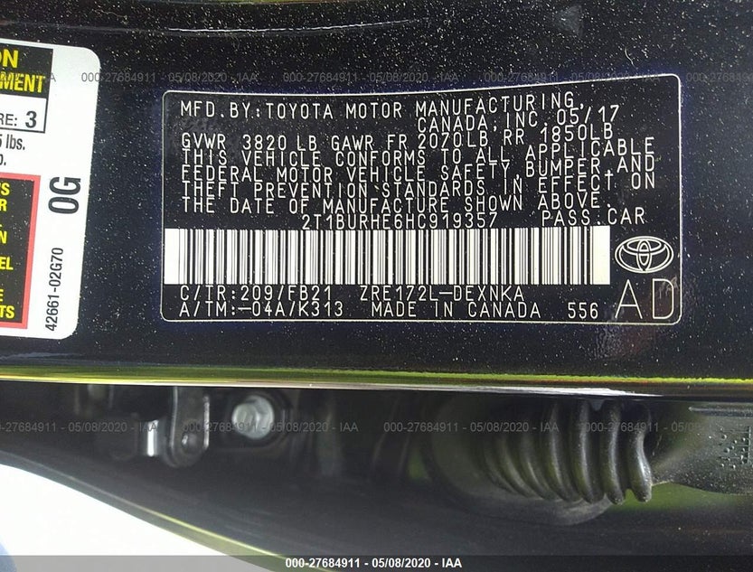 2T1BURHE6HC919357