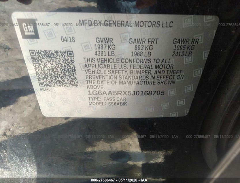 1G6AA5RX5J0168705