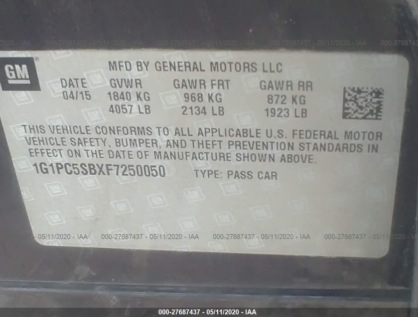 1G1PC5SBXF7250050