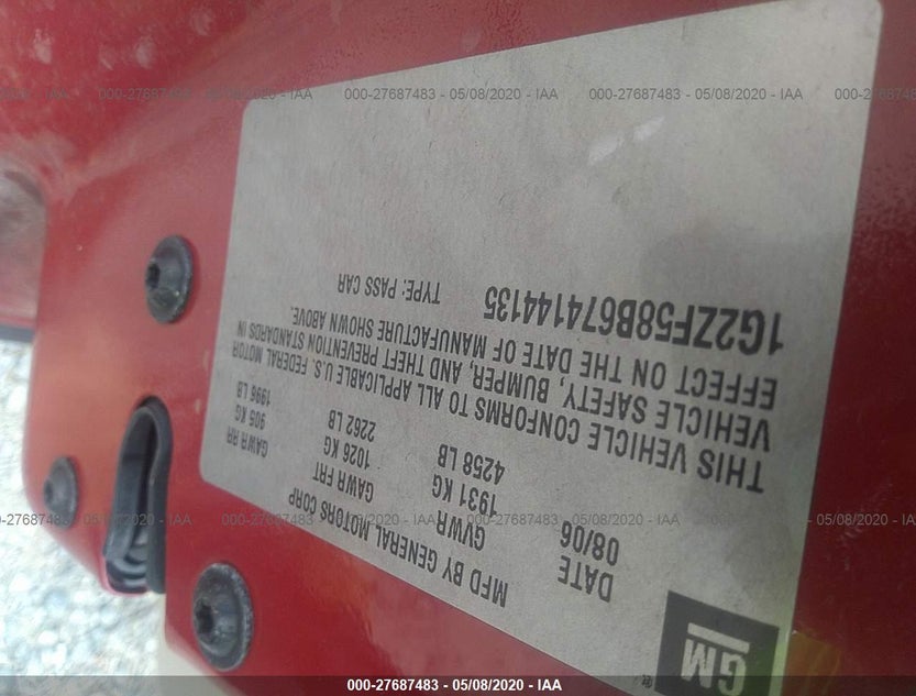 1G2ZF58B674144135