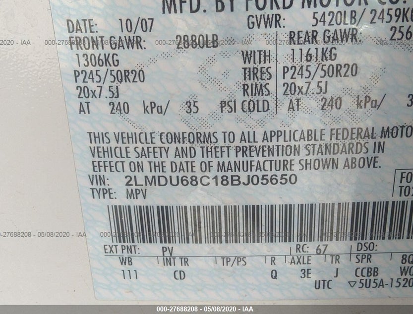 2LMDU68C18BJ05650