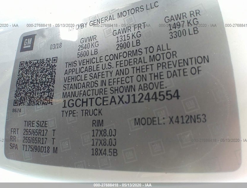 1GCHTCEAXJ1244554