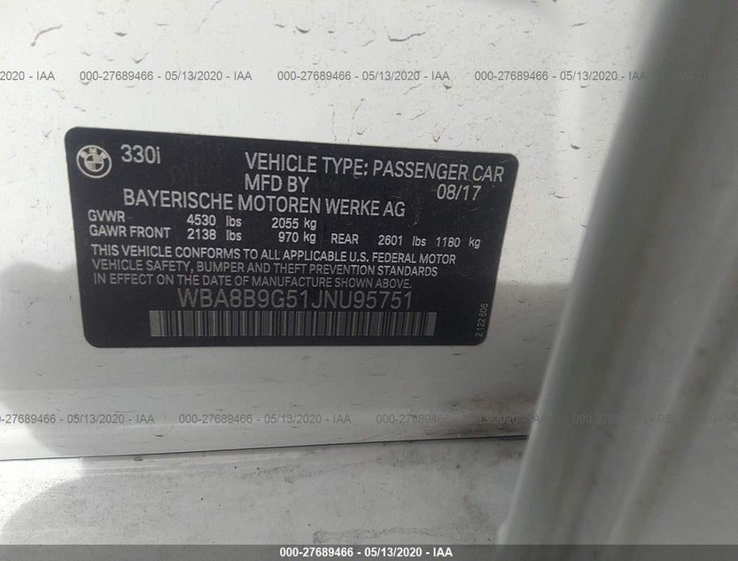 WBA8B9G51JNU95751
