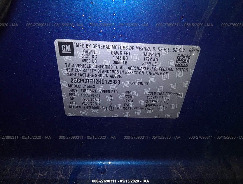 3GCPCREH2HG125923